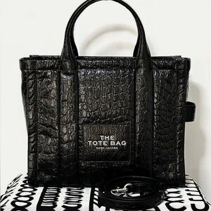 Marc Jacobs Black Structured Leather Handbag